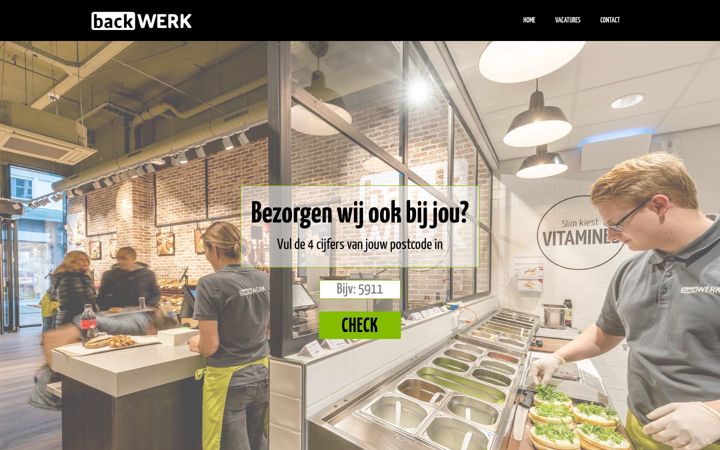 Screenshot of backwerkbestellen.nl