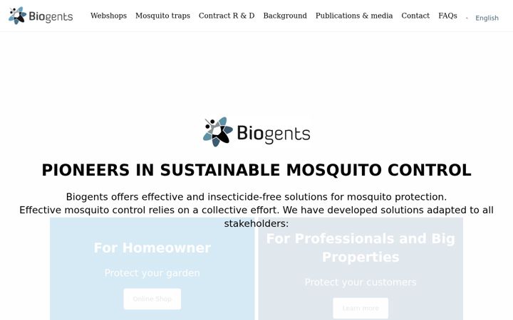 Screenshot of backyard-mosquito-control.net