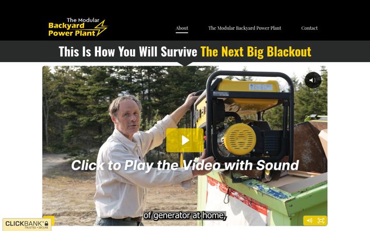Screenshot of backyardmodulargenerator.com