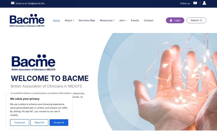 Screenshot of bacme.info