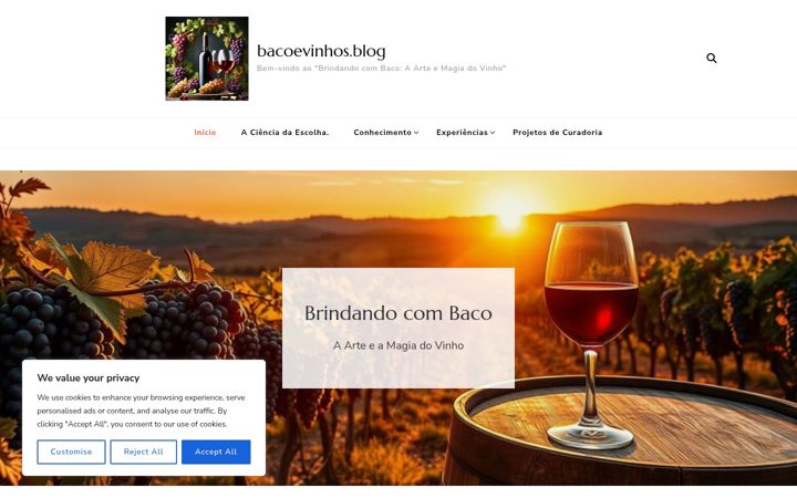 Screenshot of bacoevinhos.blog