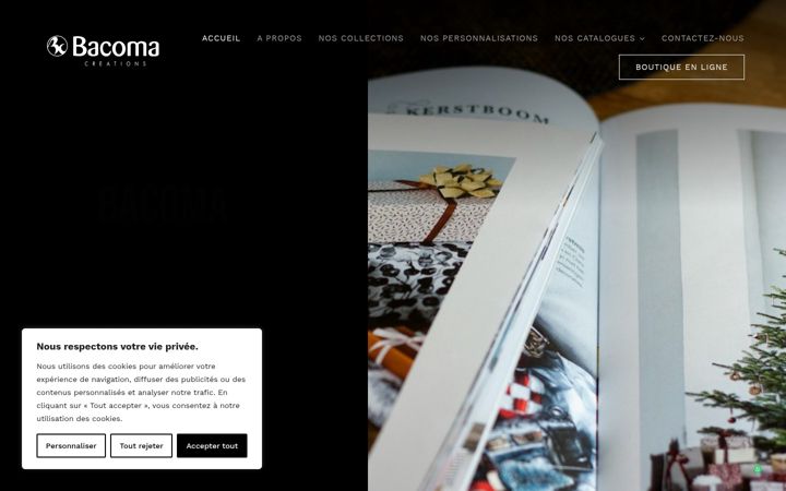 Екранна снимка на bacoma.be