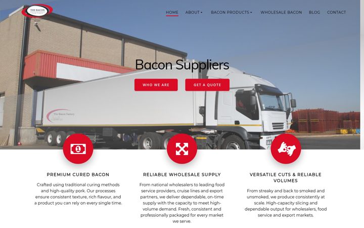 Screenshot of baconfactory.co.uk