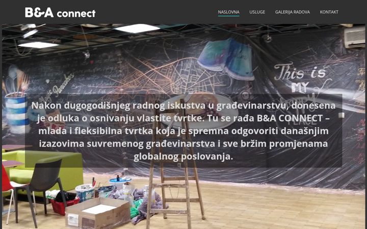 Screenshot of baconnect.hr