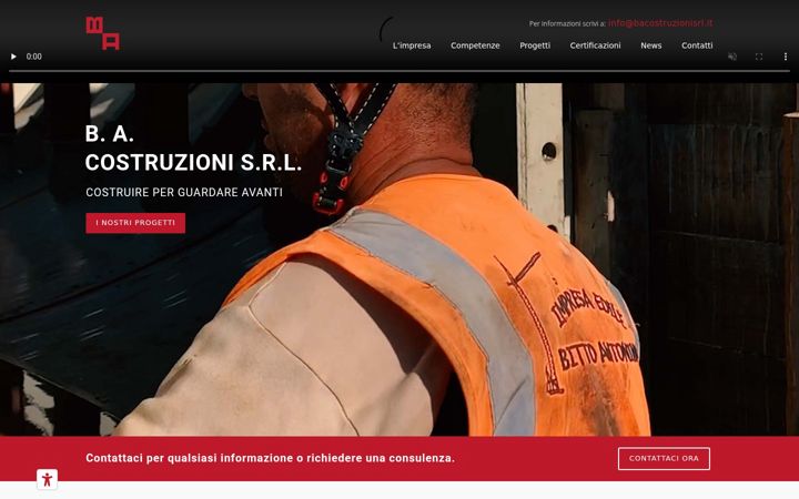 Screenshot van bacostruzionisrl.it