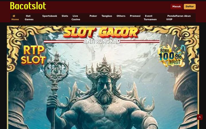Screenshot of bacotslot.com