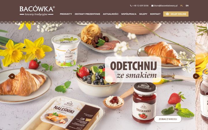 Screenshot of bacowkatowary.pl