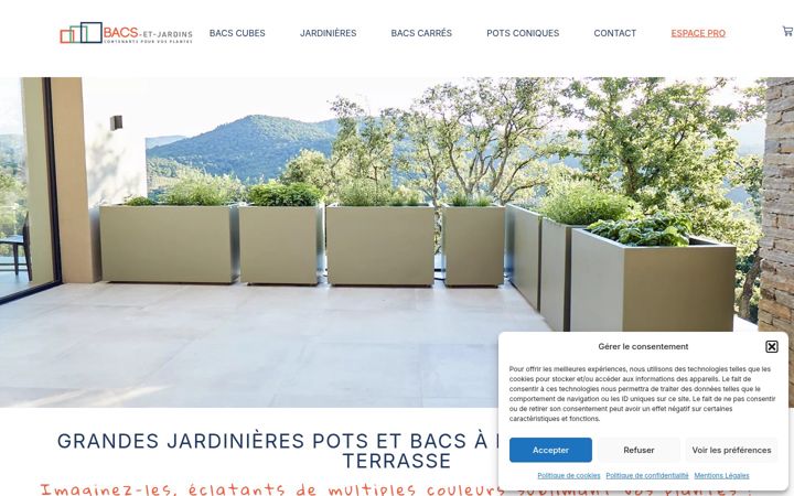 Screenshot of bacs-et-jardins.com