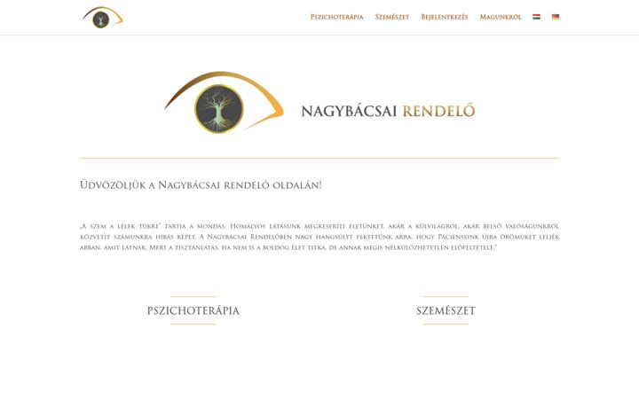 Screenshot of bacsa-praxis.hu