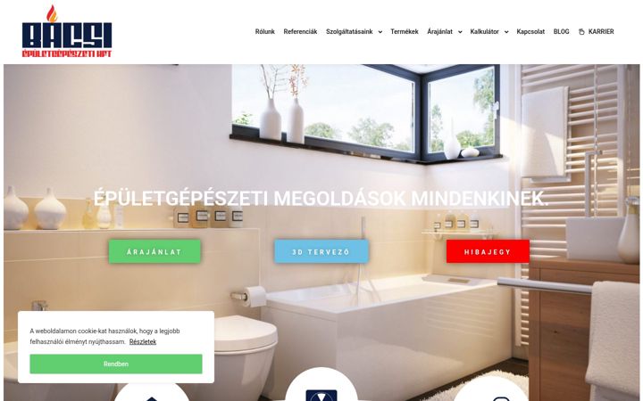 Screenshot of bacsigepeszet.hu