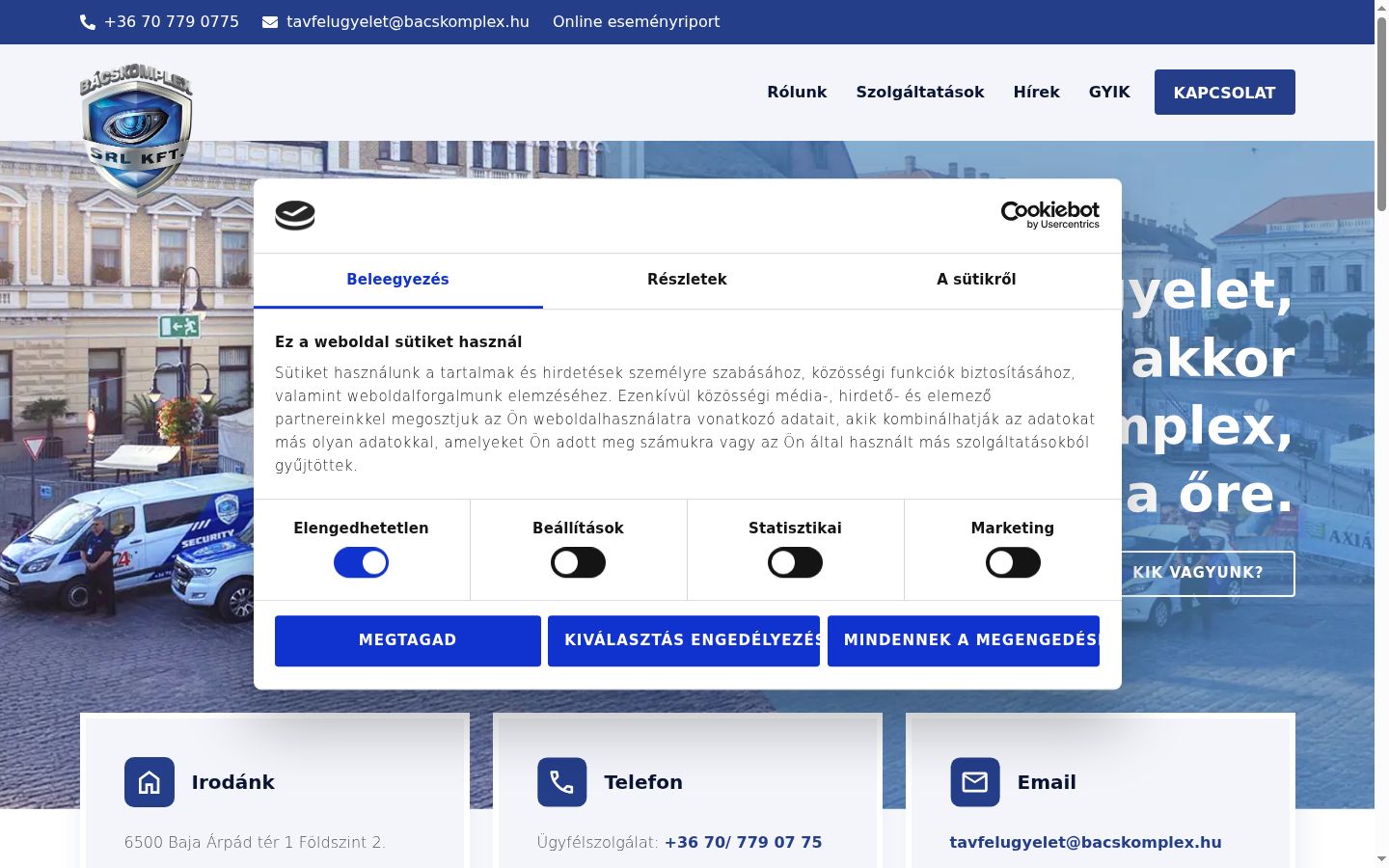 Captura de ecrã do banner de consentimento apresentado antes de qualquer interação
