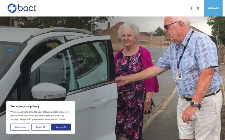 Screenshot of bactcommunitytransport.org.uk