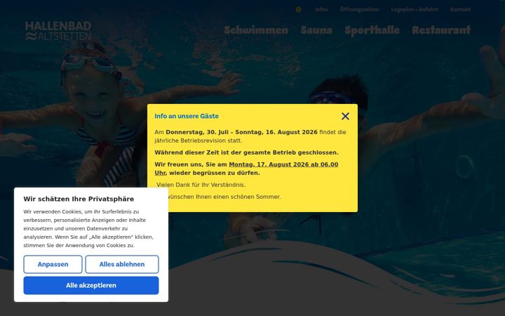 Skærmbillede af bad-altstetten.ch