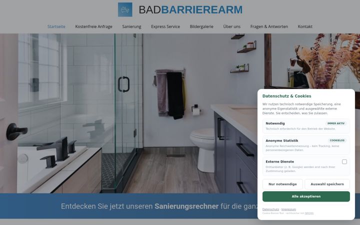 Screenshot of bad-barrierearm.de