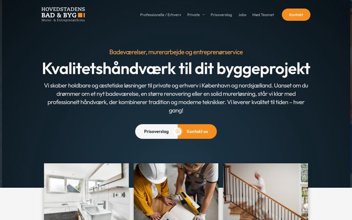 Screenshot of bad-byg.dk
