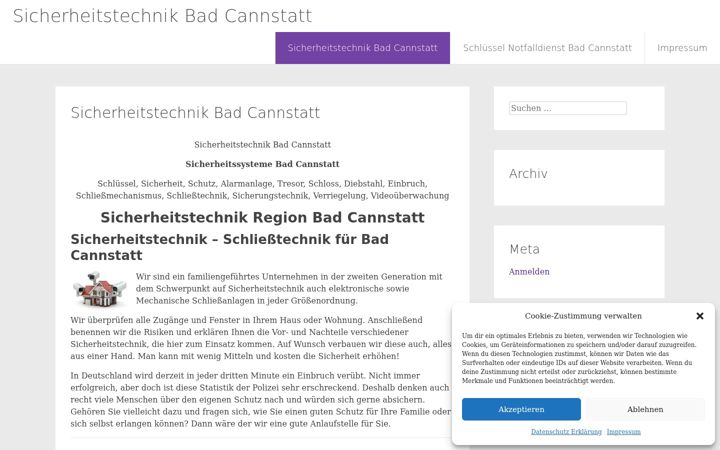Screenshot of bad-cannstatt-sicherheitstechnik.de