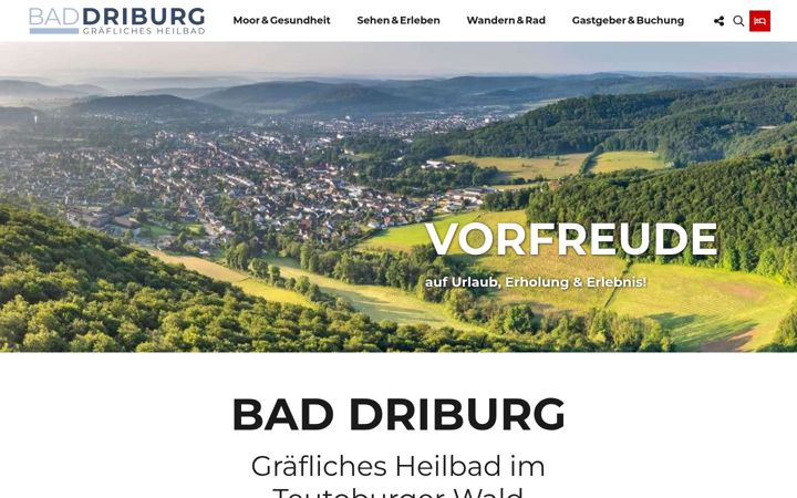 Screenshot of bad-driburg.com