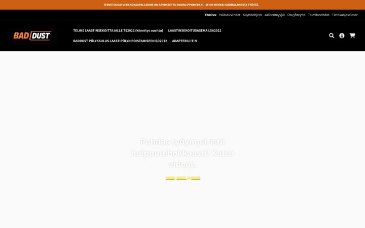 Screenshot of bad-dust.fi