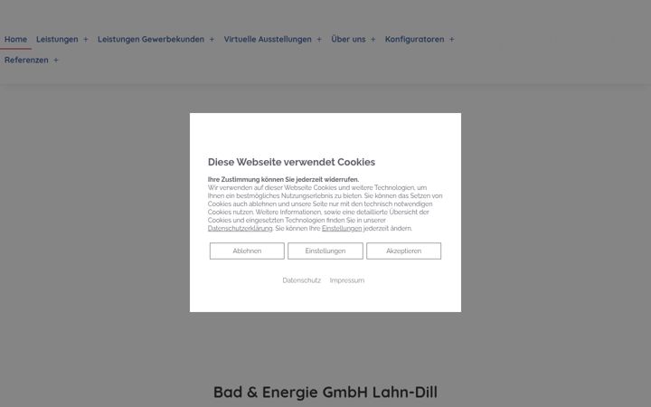 Screenshot von bad-energie.de