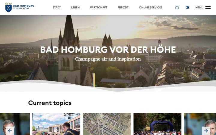 Screenshot of bad-homburg.de
