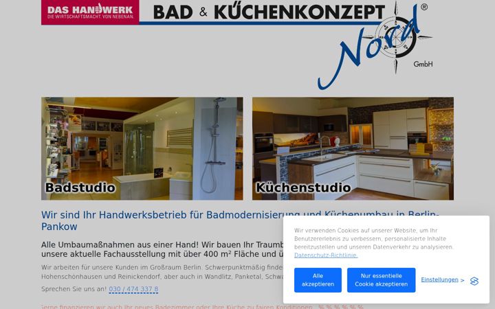Screenshot of bad-kueche-berlin.de