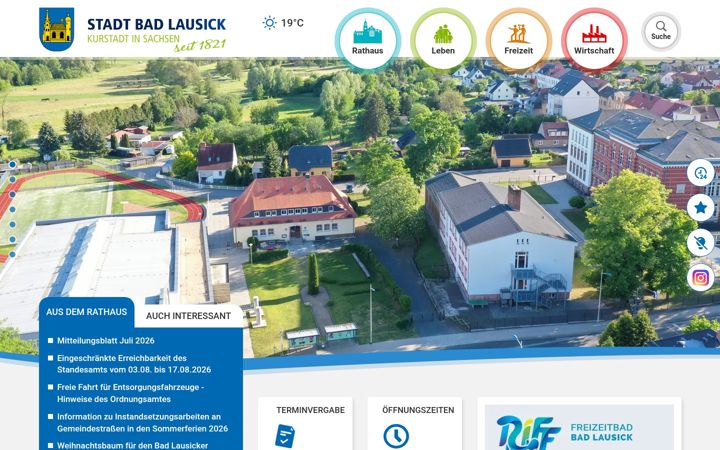 Screenshot of bad-lausick.de