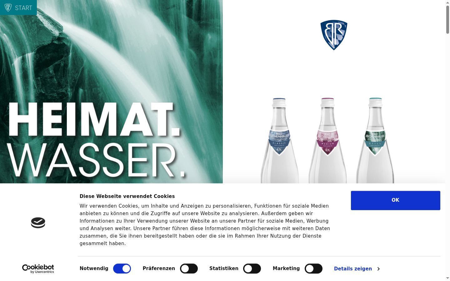 Sutikimo reklamjuostės, rodytos prieš bet kokią sąveiką, ekrano kopija