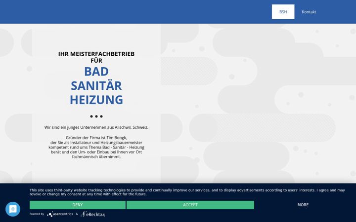 Screenshot of bad-sanitaer-heizung.ch