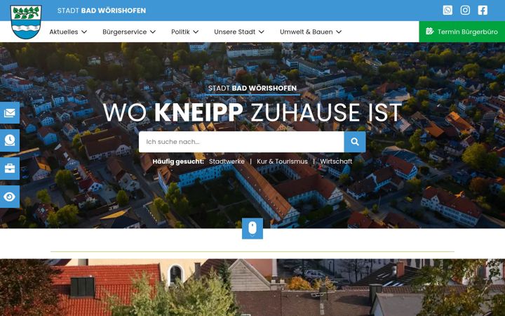 Screenshot of bad-woerishofen.info
