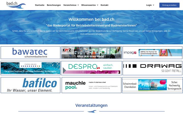 Screenshot of bad.ch