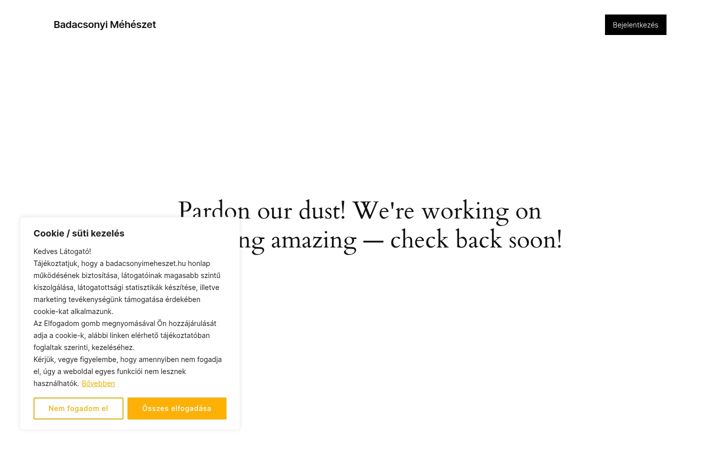 Screenshot of badacsonyimeheszet.hu