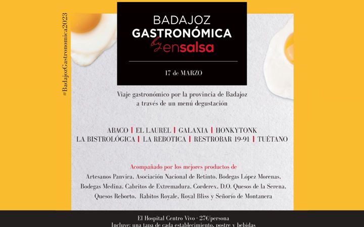 Screenshot of badajozgastronomica.es