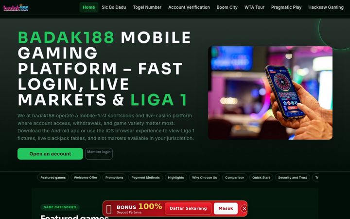 Screenshot of badak188.org