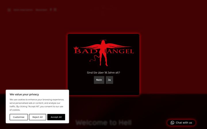 Screenshot of badangel-club.com