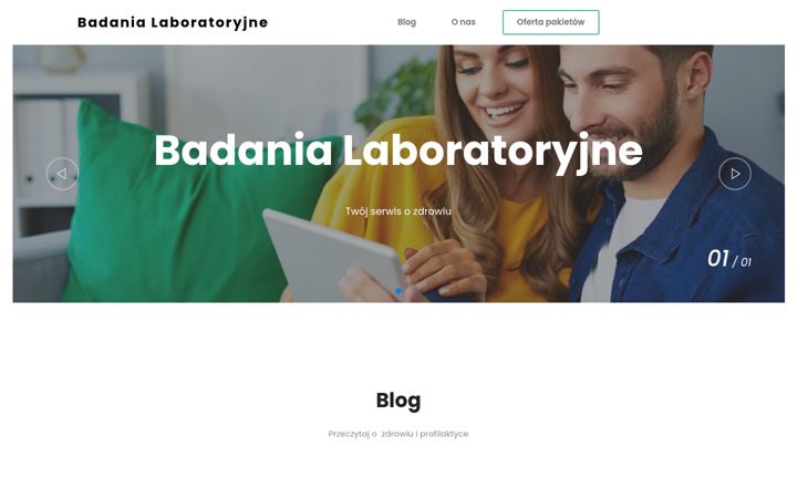 Screenshot of badanialaboratoryjne.pl