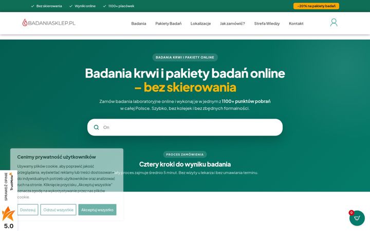 Screenshot of badaniasklep.pl