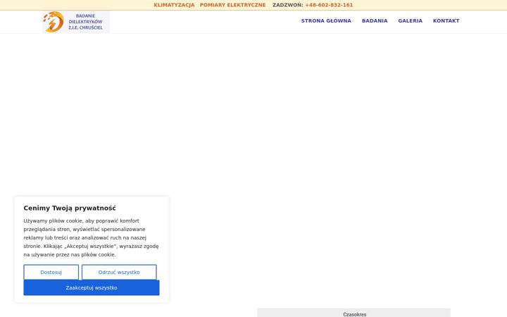 Screenshot of badaniedielektrykow.pl