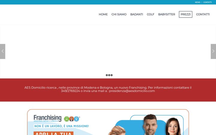 Screenshot of badantemodenaaes.it