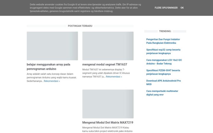Screenshot of badarteknog.com