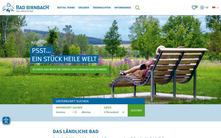 Screenshot von badbirnbach.de