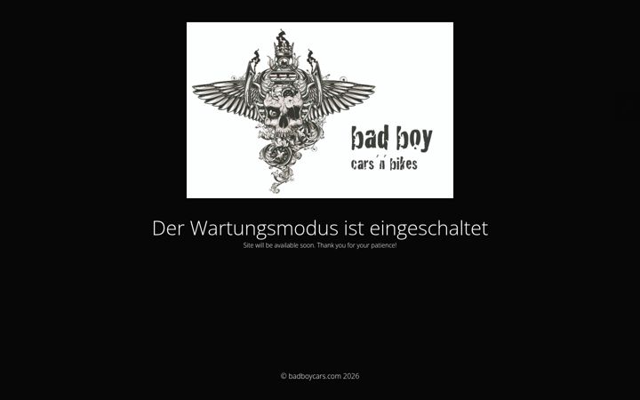 Screenshot of badboycars.com