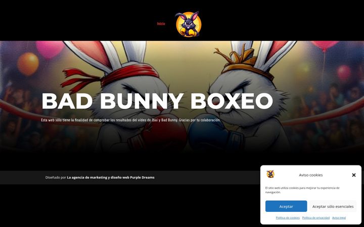 Screenshot of badbunnyboxeo.com
