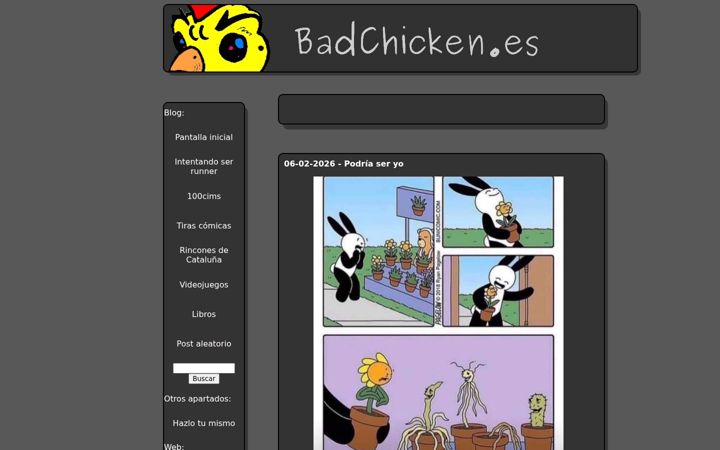 Screenshot of badchicken.es