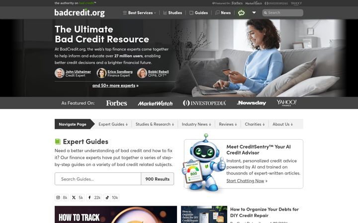 Screenshot of badcredit.org
