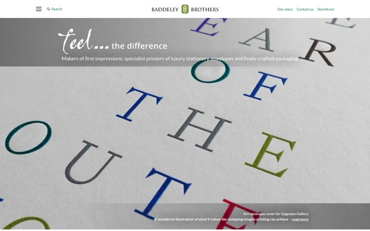 Screenshot of baddeleybrothers.com