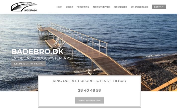 Screenshot of badebro.dk
