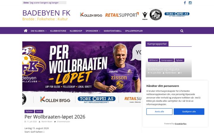 Screenshot of badebyenfk.no