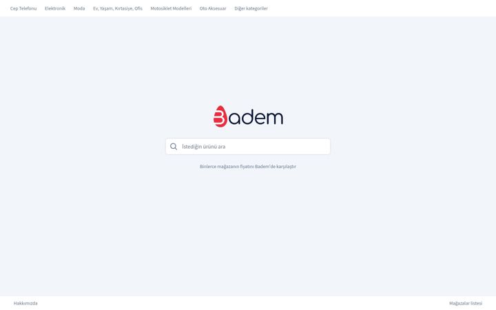 Screenshot of badem.shop