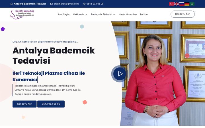 Screenshot of bademciktedavisi.com