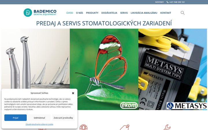 Screenshot of bademico.sk